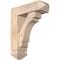 Ekena Millwork Merced Arts and Crafts Smooth Bracket w/ Offset Brace, Douglas Fir, 5 1/2"W x 16"D x 20"H BKT0604X16X20MRC03SDF - alternate 1